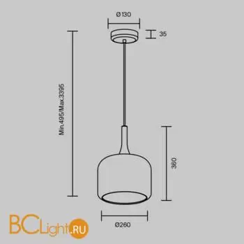Подвесной светильник Maytoni Spirito MOD286PL-L18W3K - Фото 10