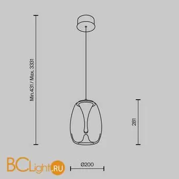 Подвесной светильник Maytoni Splash MOD282PL-L8G3K - Фото 3