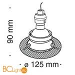 Встраиваемый светильник Maytoni Dot GU10 1x50Вт DL042-01B - Схема
