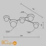 Потолочный светильник Maytoni Star sky MOD291CL-05BS1 - Фото 4