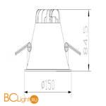 Встраиваемый светильник Maytoni Stella DL039-L15W4K - Схема