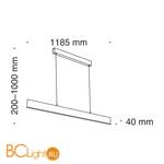Подвесной светильник Maytoni Step 4000K 1x30Вт 120° P010PL-L30W4K - Схема