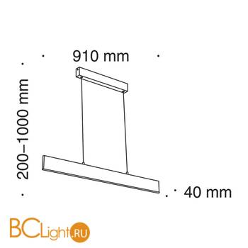 Подвесной светильник Maytoni Step 4000K 1x23Вт 120° P010PL-L23B4K - Схема