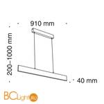 Подвесной светильник Maytoni Step 4000K 1x23Вт 120° P010PL-L23W4K - Схема