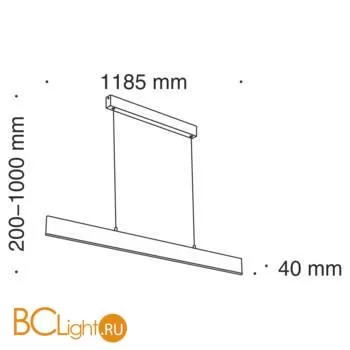 Подвесной светильник Maytoni Step 3000K 1x30Вт 120° P010PL-L30G3K - Фото 1