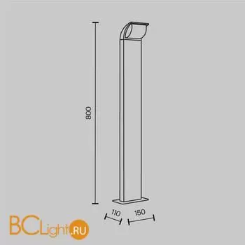 Садово-парковый фонарь Maytoni Stock O446FL-L7GF3K - Фото 4