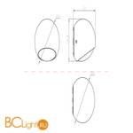 Уличный настенный светильник Maytoni Stream O032WL-L3B3K - Схема