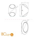 Уличный настенный светильник Maytoni Stream O032WL-L6W3K - Схема