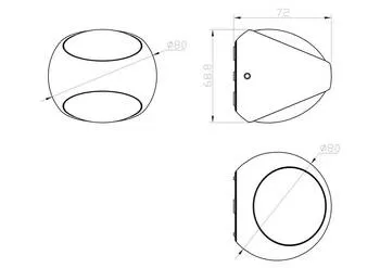 Уличный настенный светильник Maytoni Stream O032WL-L6B3K - Фото 2