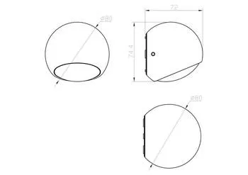 Уличный настенный светильник Maytoni O032WL-L3W3K - Фото 0