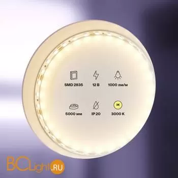 Светодиодная лента 2835 12V 3000K 9.6Вт/м 120LED/м IP20 Maytoni 20010 - Фото 0