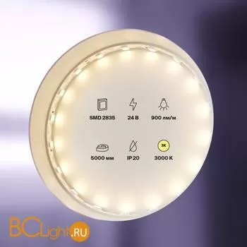 Светодиодная лента 5050 24V 3000K 12Вт/м 60LED/м IP20 Maytoni 20044 - Фото 0