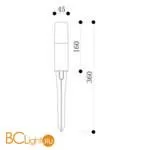 Ландшафтный светильник Maytoni Talpa O416FL-L3GR3K - Фото 4