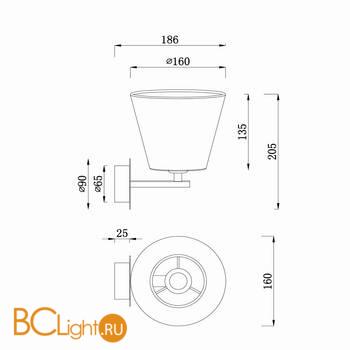 Бра Maytoni Tarrasa MOD009WL-01N - Схема
