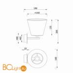 Бра Maytoni Tarrasa MOD009WL-01N - Схема