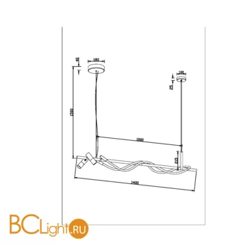 Подвесной светильник Maytoni Tau MOD166PL-L30GB3K - Фото 3