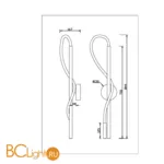 Бра Maytoni Tau MOD166WL-L12G3K - Фото 3