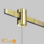 Коннектор с тросовым подвесом Tau в шинопровод Flarity латунь TRA154SW-1BS - Фото 1