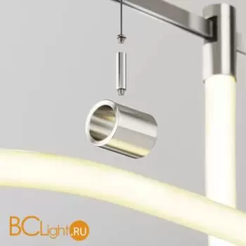 Потолочный коннектор с тросовым подвесом Tau в шинопровод Flarity платина TRA154CSW-1PT - Фото 2