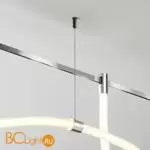 Потолочный коннектор с тросовым подвесом Tau в шинопровод Flarity платина TRA154CSW-1PT - Фото 0