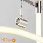 Потолочный коннектор с тросовым подвесом Tau в шинопровод Flarity платина TRA154CSW-1PT - Фото 2