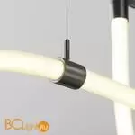 Потолочный коннектор с тросовым подвесом Tau в шинопровод Flarity черный TRA154CSW-1B - Фото 1