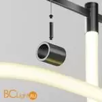 Потолочный коннектор с тросовым подвесом Tau в шинопровод Flarity черный TRA154CSW-1B - Фото 2