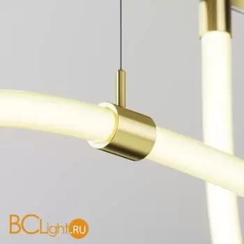 Потолочный коннектор с тросовым подвесом Tau в шинопровод Flarity латунь TRA154CSW-1BS - Фото 1