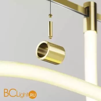 Потолочный коннектор с тросовым подвесом Tau в шинопровод Flarity латунь TRA154CSW-1BS - Фото 2