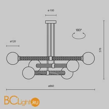 Люстра Maytoni Teatro MOD287PL-06BS - Фото 1