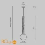 Подвесной светильник Maytoni Teatro MOD287PL-01BS1 - Фото 1