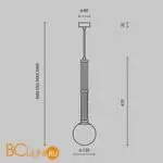 Подвесной светильник Maytoni Teatro MOD287PL-01BS - Фото 0