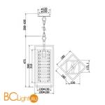 Подвесной светильник Maytoni Tening MOD060PL-01CH - Схема