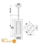 Подвесной светильник Maytoni Tening MOD060PL-01G - Схема