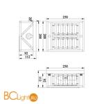 Настенный светильник Maytoni Tening MOD060WL-01CH - Схема
