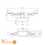 Бра Maytoni Tessara MOD081WL-L13G3K - Схема