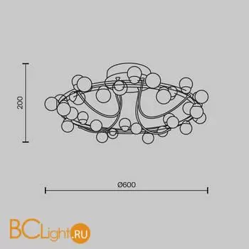 Потолочный светильник Maytoni Tessara MOD081CL-L36G3K - Фото 3