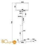 Торшер Maytoni Torony MOD066FL-01CH - Схема