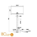 Настольная лампа Maytoni Torony MOD066TL-01CH - Схема