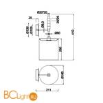 Бра Maytoni Torony MOD066WL-01CH - Схема