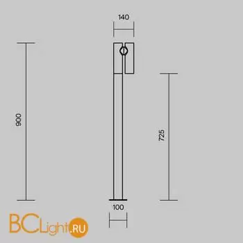 Ландшафтный светильник Maytoni Torq O494FL-L10B3K - Фото 8