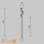 Садово-парковый светильник Maytoni Torq O494FL-L30B3K - Фото 8