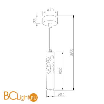 Подвесной светильник Maytoni Torre P037PL-L11B4K - Схема
