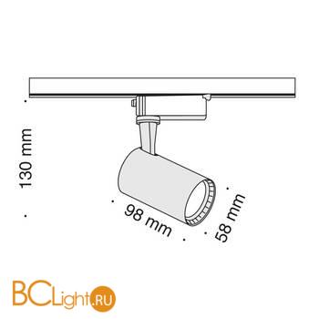 Трековый светильник Maytoni Vuoro Unity 3000K 6Вт 24° TR003-1-6W3K-W - Схема