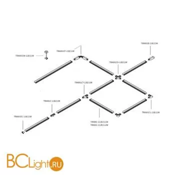Шинопровод 2м Maytoni Unity накладной/подвесной белый TRX001-112W - Фото 1