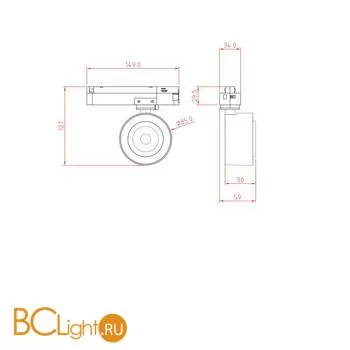 Трековый светильник Maytoni Track TR023-1-12W4K - Фото 3