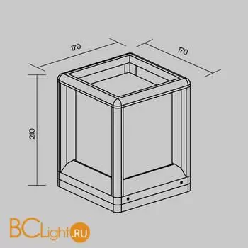 Садово-парковый фонарь Maytoni Trim O455FL-01GF1 - Фото 6