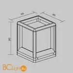 Садово-парковый фонарь Maytoni Trim O455FL-01GF1 - Фото 6