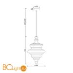 Подвесной светильник Maytoni Trottola P057PL-01B - Схема