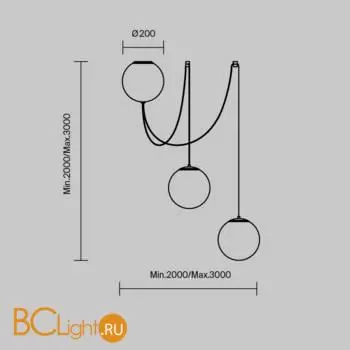 Подвесной светильник Maytoni Twins MOD427PL-L30B3K1 - Фото 1